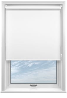 Florenza (Blackout), Fresh White - Motorised Roller Blind